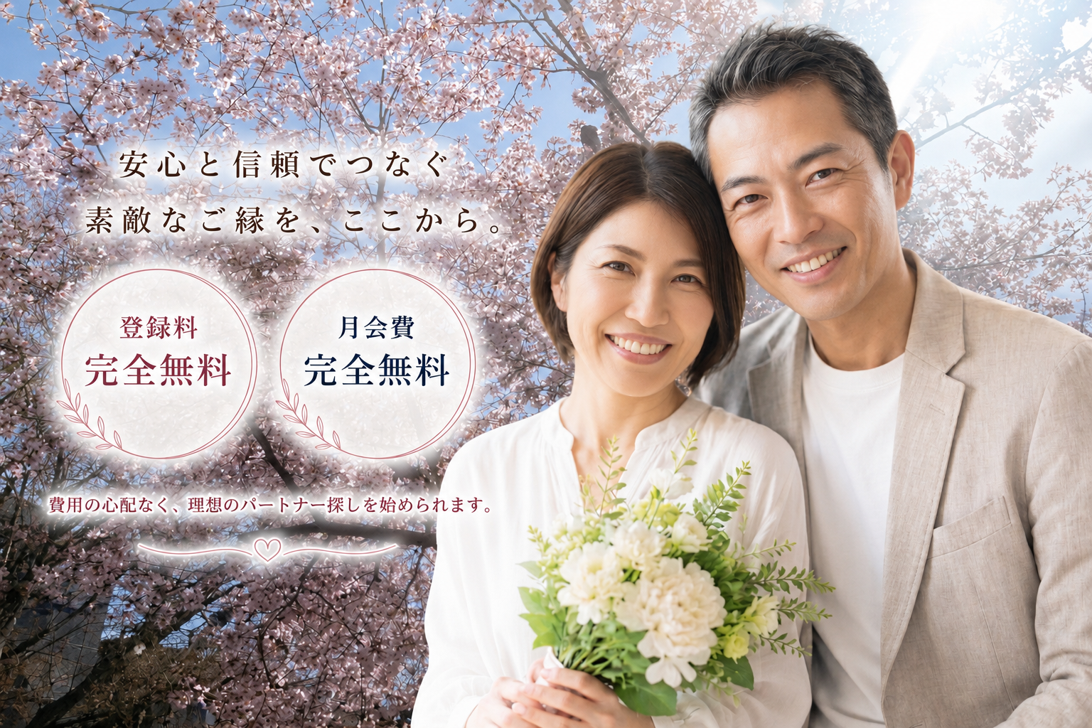 安心と信頼でつなぐ素敵なご縁を、ここから。